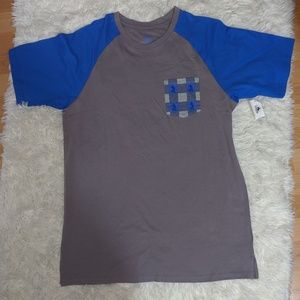 NWT Mickey Mouse Plaid Pocket Shirt